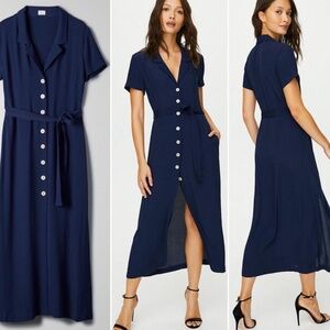 Aritzia Women's Navy Blue Dress XS